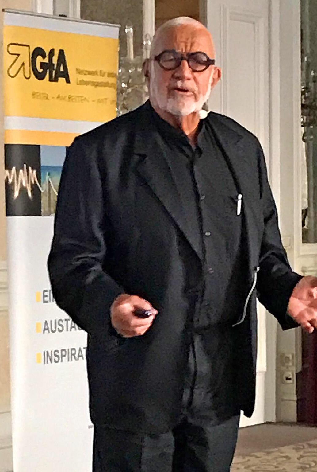 Werner Kieser anlässlich seines Vortrages bei der GfA am 21.09.2019 im Badischen Hof, Baden-Baden